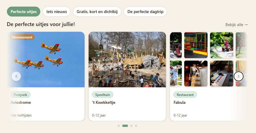 Sneak preview van Vind het perfecte uitje